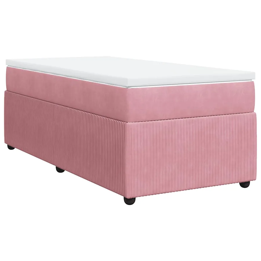 Sommier à lattes de lit et matelas Rose 80x200 cm Velours - 2