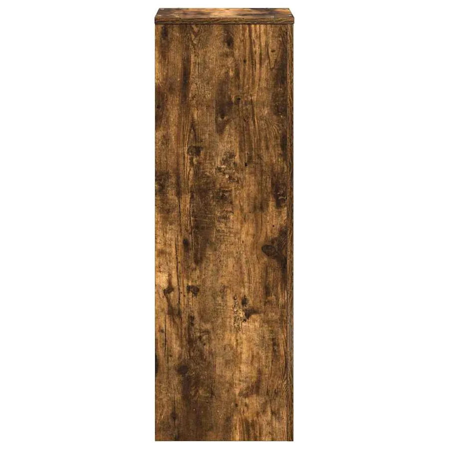 Support pour plantes chêne fumé 33x33x100 cm bois d'ingénierie - 5