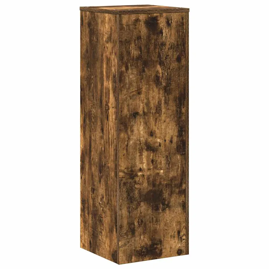 Support pour plantes chêne fumé 33x33x100 cm bois d'ingénierie - 6