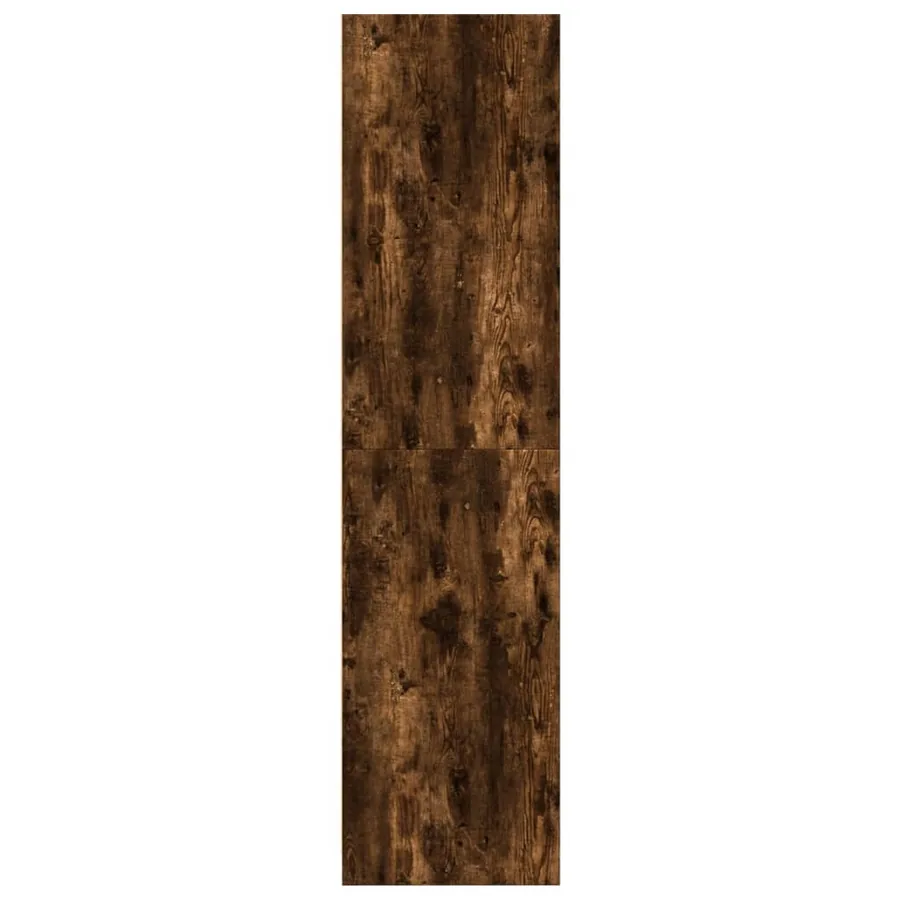 Garde-robe chêne fumé 50x50x200 cm bois d'ingénierie - 5