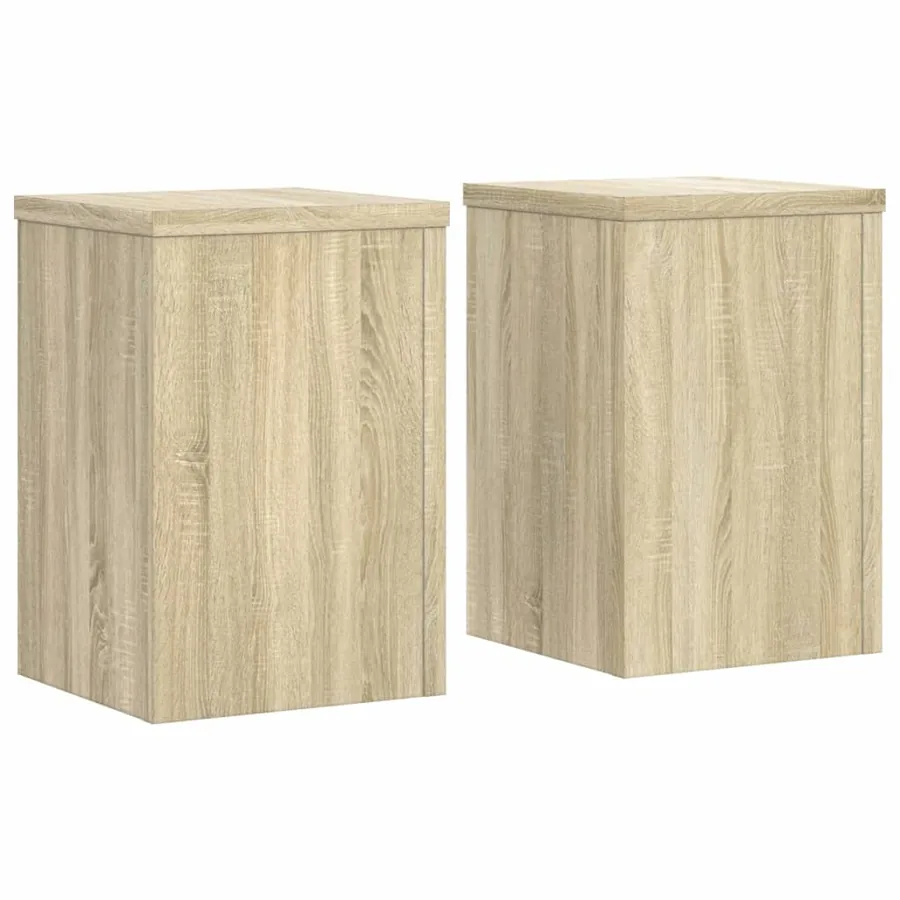 Supports pour plantes 2 pcs chêne sonoma bois d'ingénierie - 2
