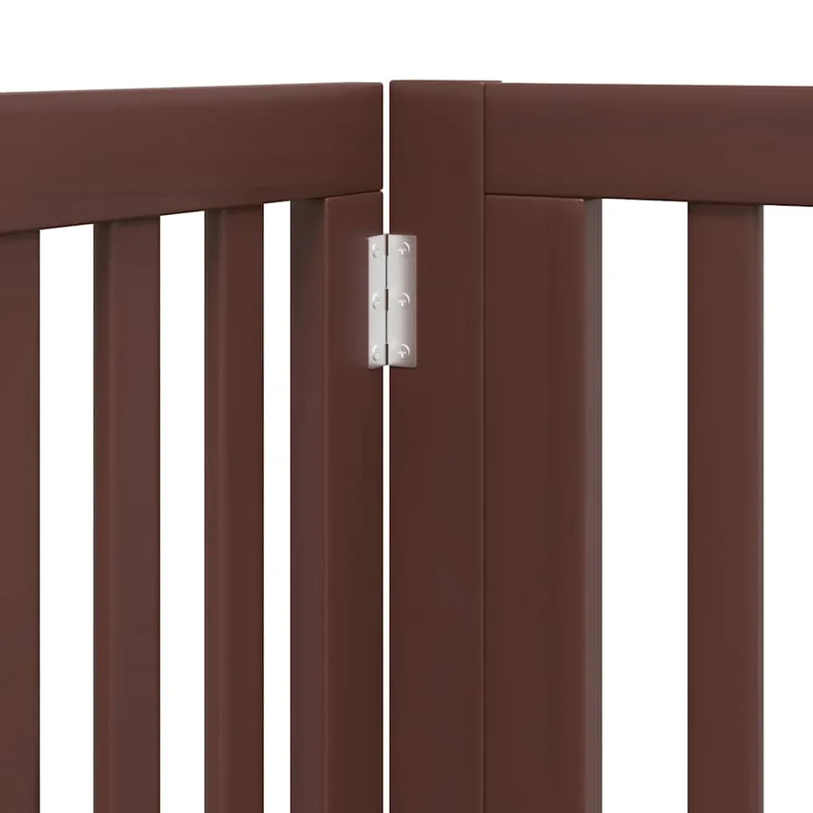 Barrière pour chien porte pliable 8 panneaux bois de peuplier - 8