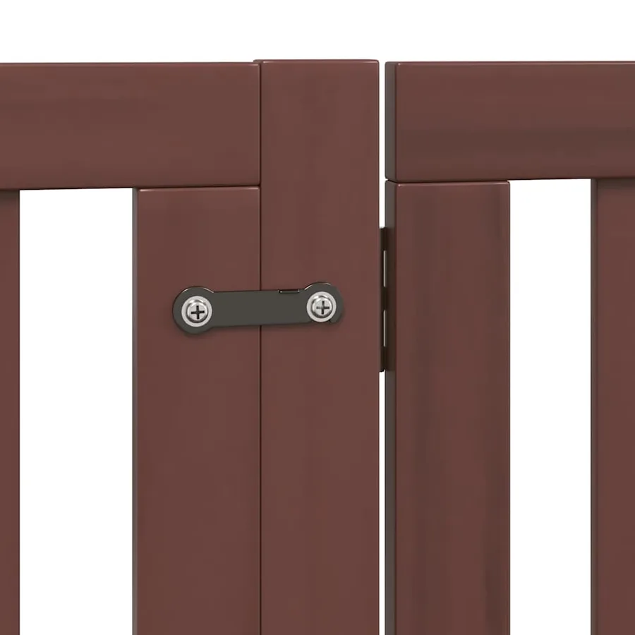 Barrière pour chien porte pliable 12 panneaux bois de peuplier - 7