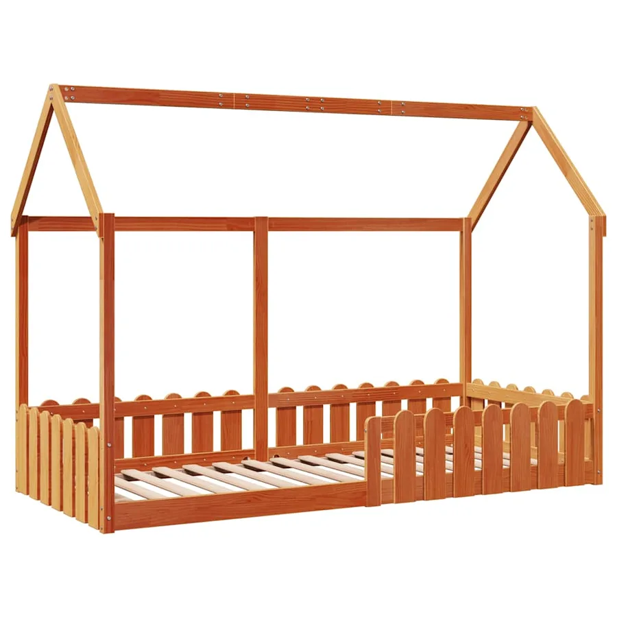 Cadre de lit d'enfants forme de maison sans matelas 90x190 cm - 3