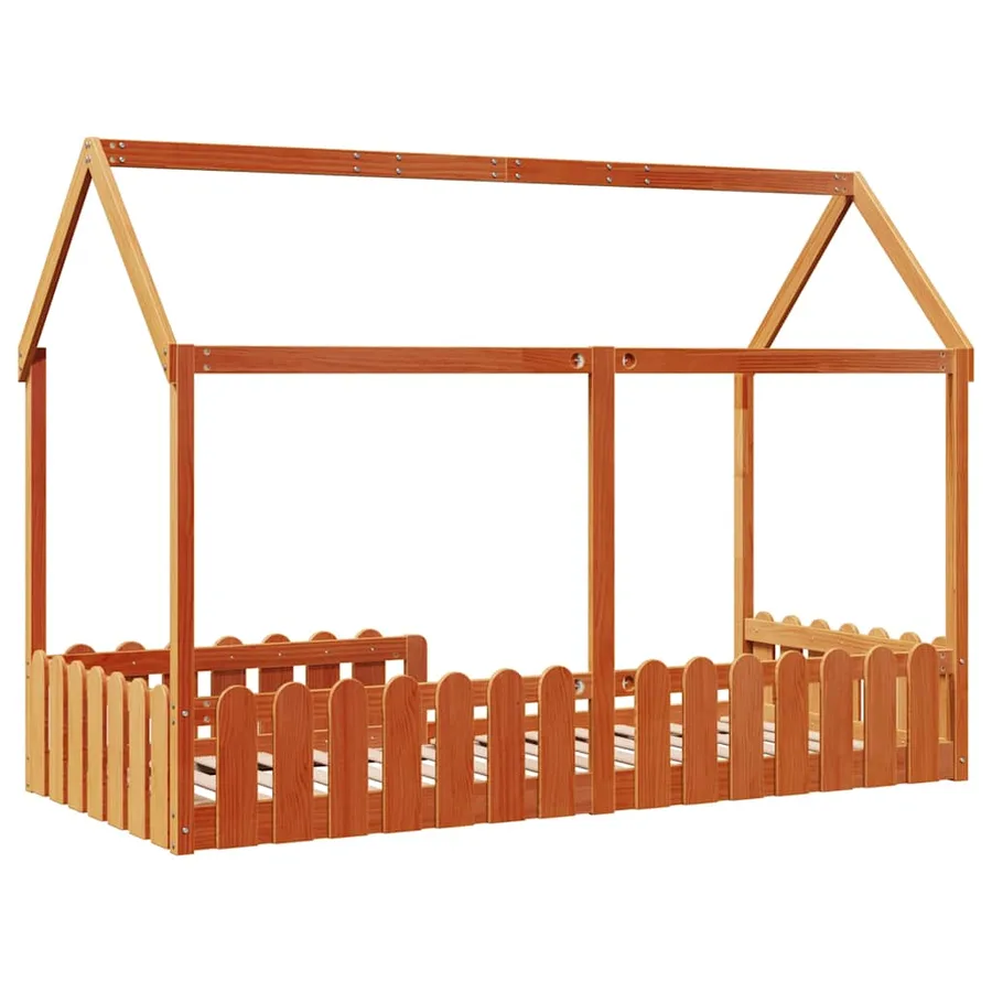 Cadre de lit d'enfants forme de maison sans matelas 90x190 cm - 6