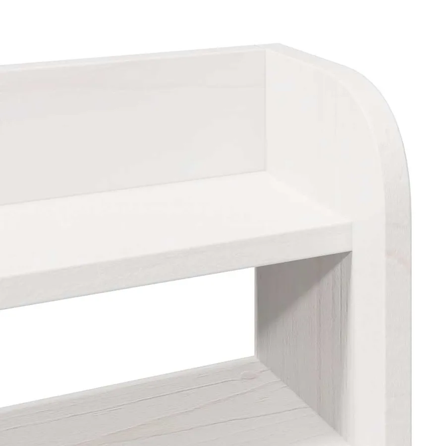 Cadre de lit avec tête de lit sans matelas blanc 140x190 cm - 10