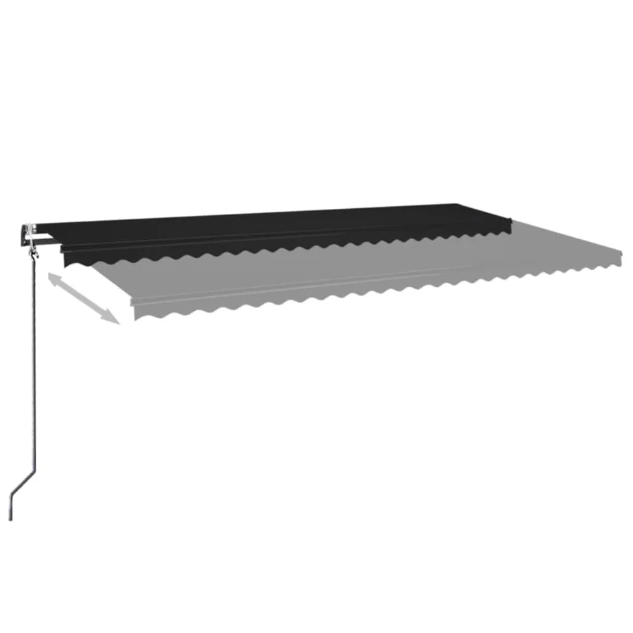 Automatic awning wind sensor and LED 600x350 cm Anthracite - 3