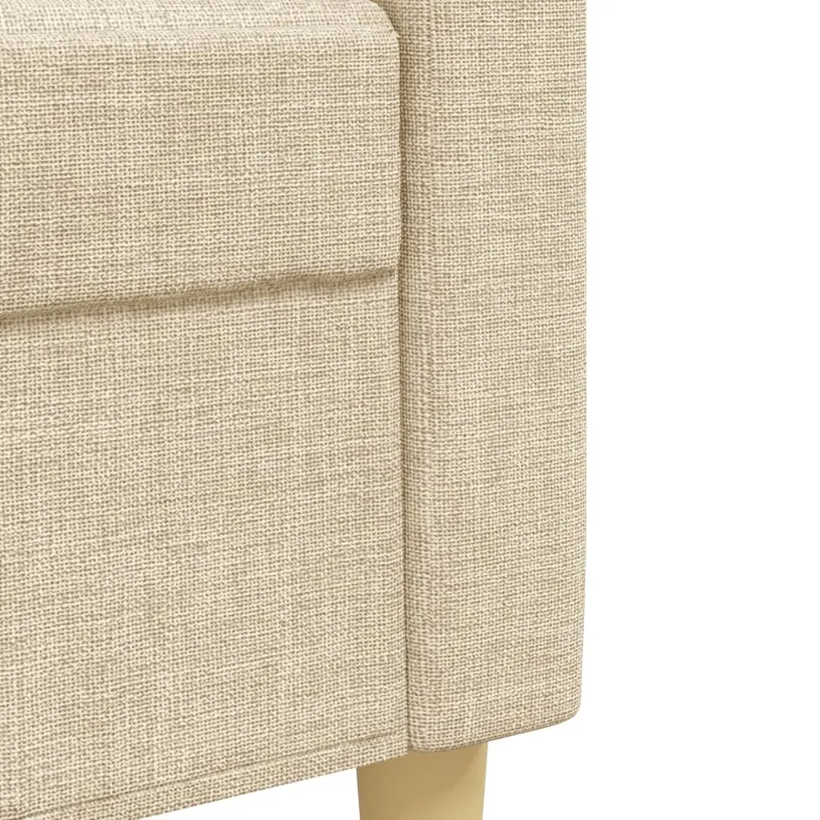 Ensemble de canapés 2 pcs crème tissu - 6