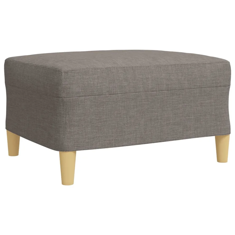 Ensemble de canapés 4 pcs avec repose-pied taupe tissu - 7