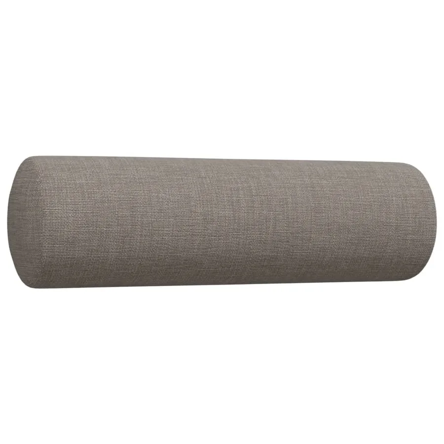Ensemble de canapés 2 pcs avec coussins décoratifs taupe tissu - 6