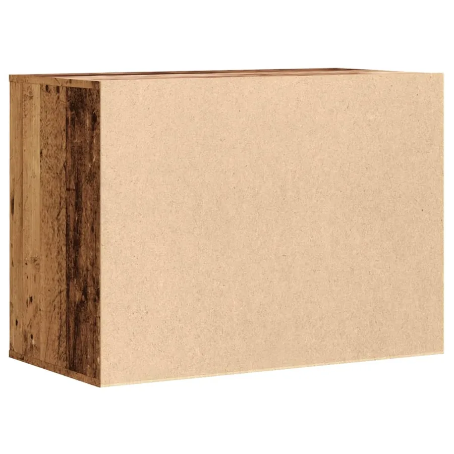 Commode d'angle vieux bois 80x41x58 cm bois d'ingénierie - 6