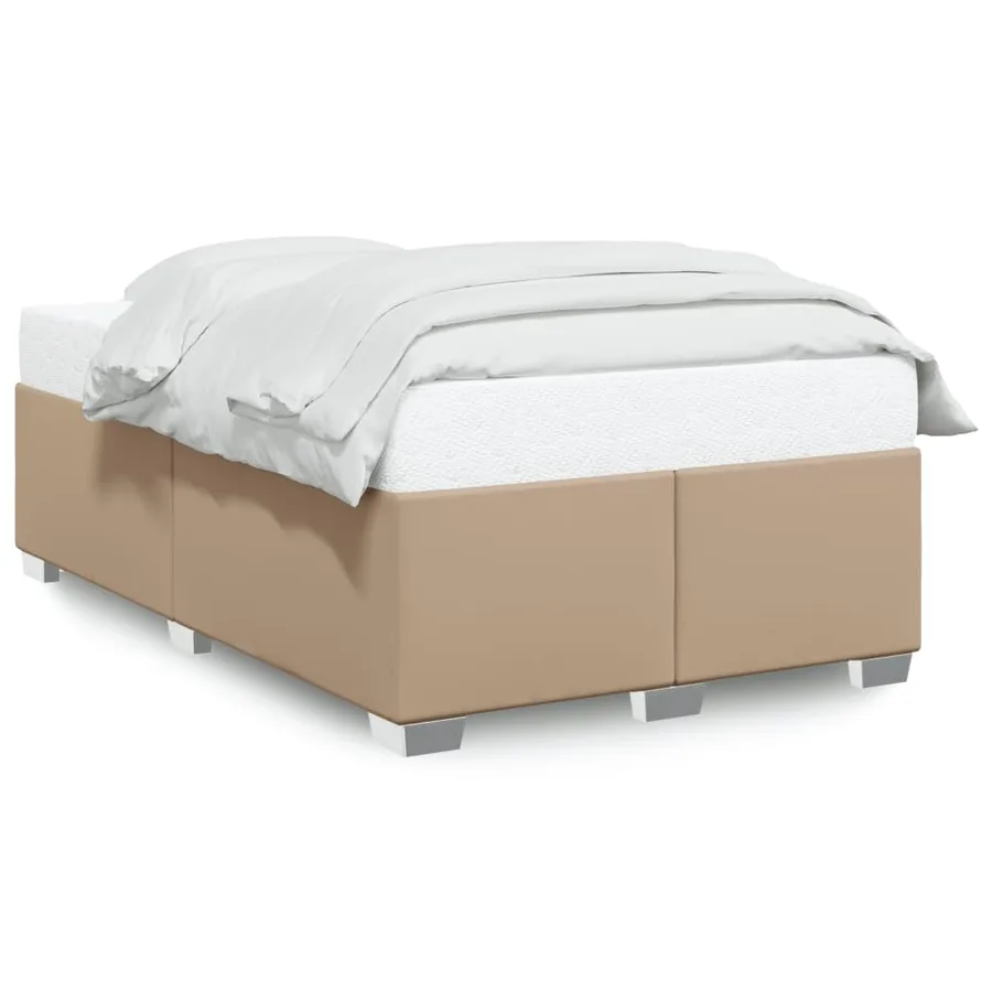 Cadre de lit sans matelas cappuccino 120x190 cm similicuir - 2