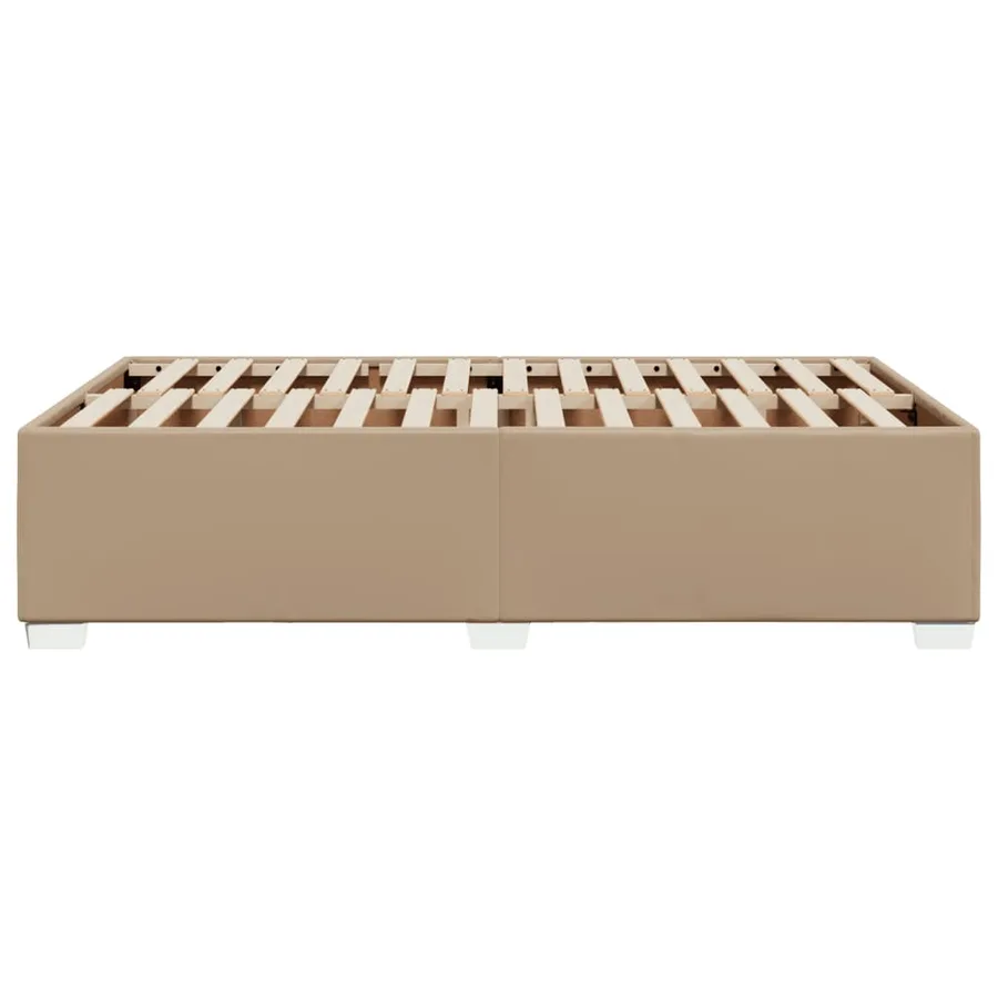 Cadre de lit sans matelas cappuccino 120x190 cm similicuir - 5
