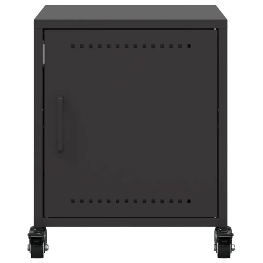 Table de chevet noir 36x39x43,5 cm acier - 6