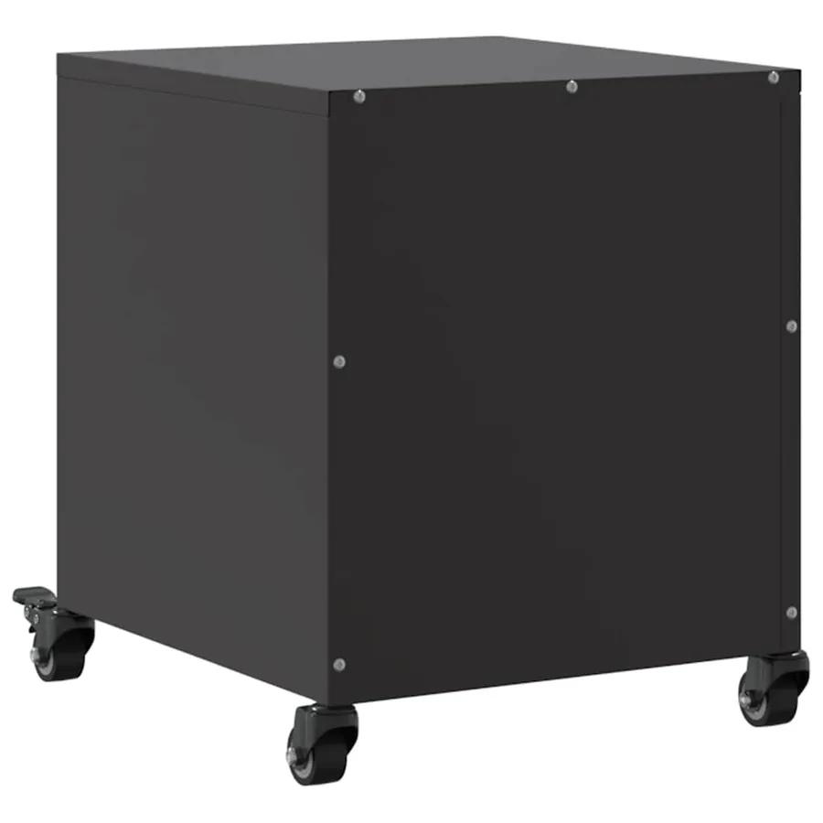 Table de chevet noir 36x39x43,5 cm acier - 8