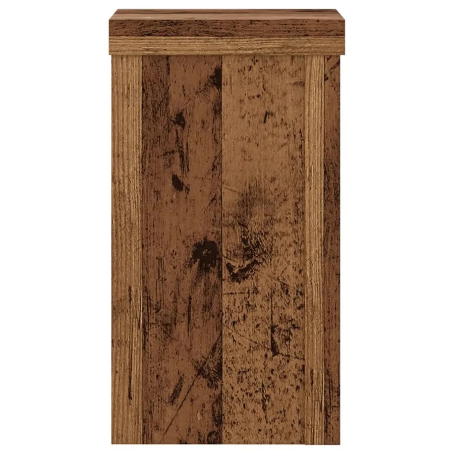Supports pour plantes 2 pcs vieux bois bois d'ingénierie - 6