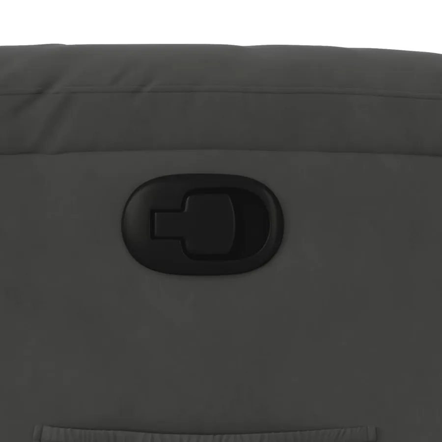 Fauteuil inclinable gris foncé tissu microfibre - 9