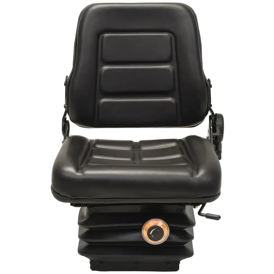 Tractor seat with suspension and adjustable backrest - 3
