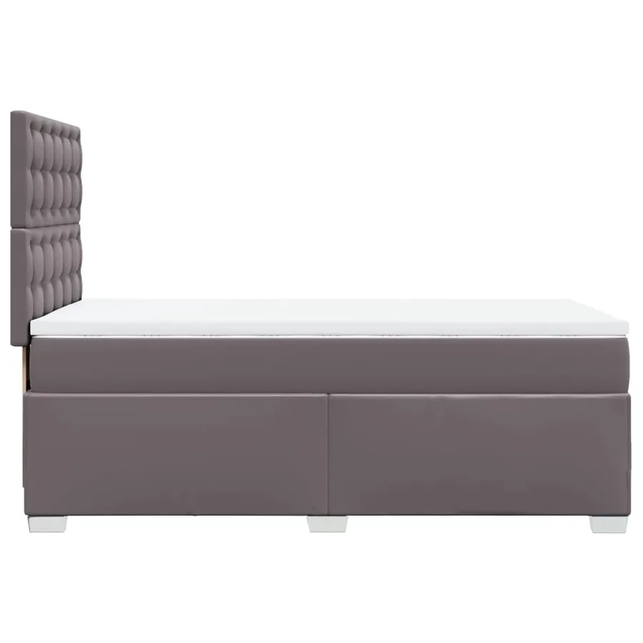 Sommier à lattes de lit avec matelas Gris 80x200 cm Similicuir - 11