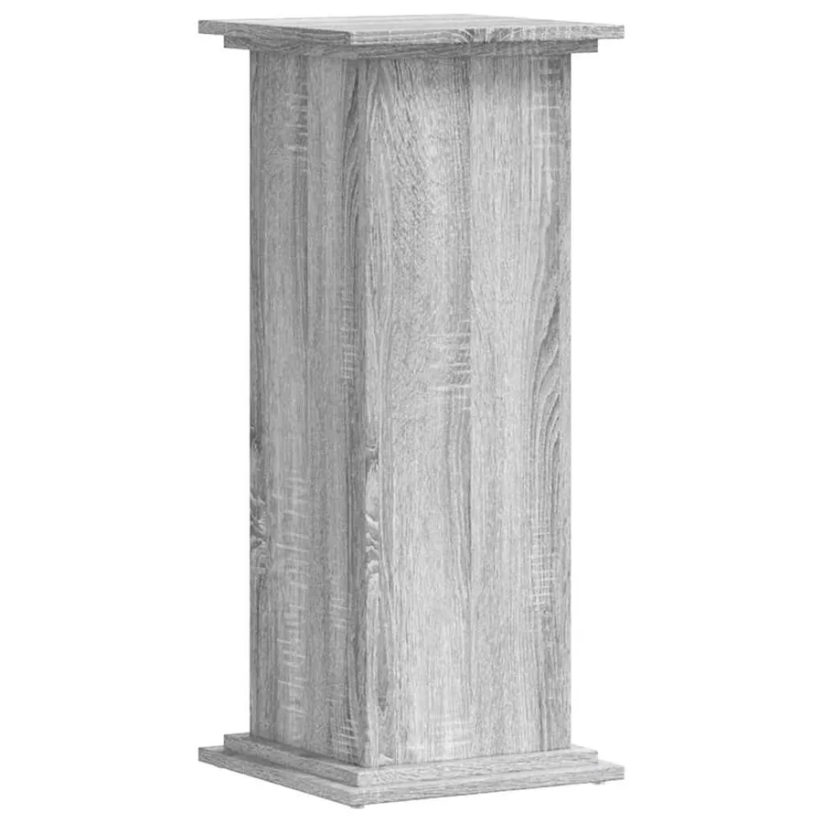 Support pour plantes sonoma gris 33x33x80 cm bois d'ingénierie - 2