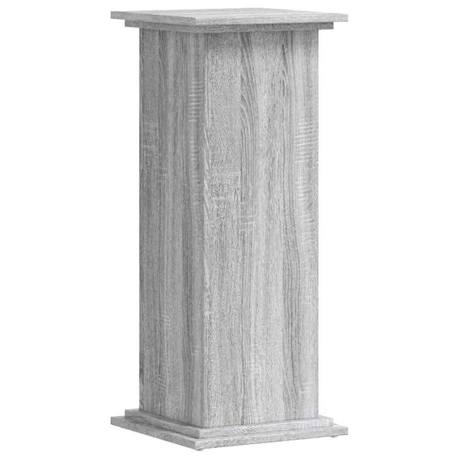 Support pour plantes sonoma gris 33x33x80 cm bois d'ingénierie - 4