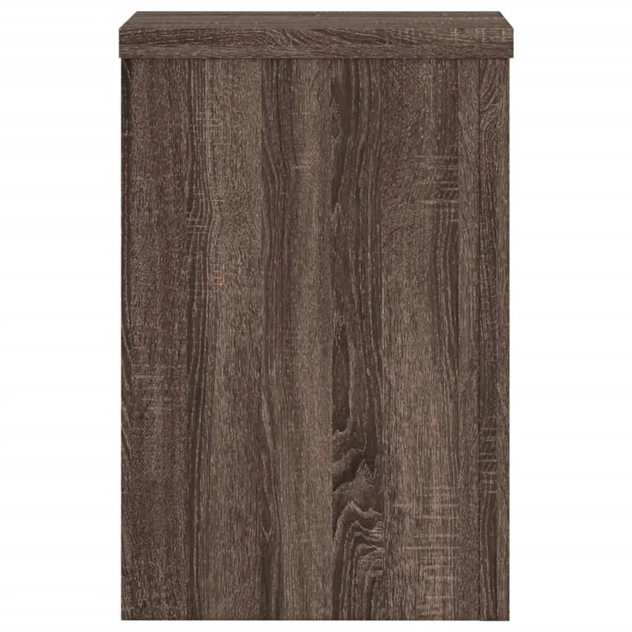 Supports pour plantes 2 pcs chêne marron bois d'ingénierie - 6