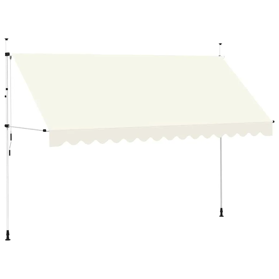Manual retractable awning 400 cm Cream - 2