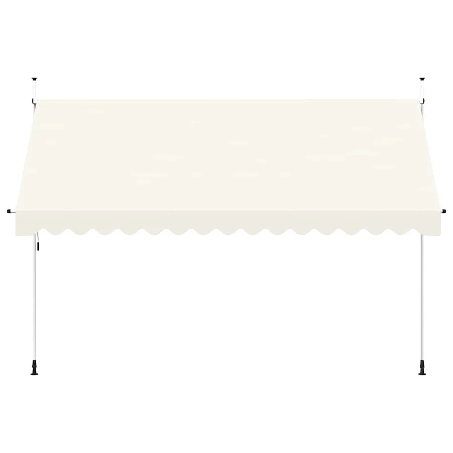 Auvent manuel rétractable 400 cm Crème - 3