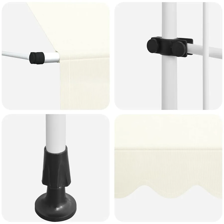 Auvent manuel rétractable 400 cm Crème - 7