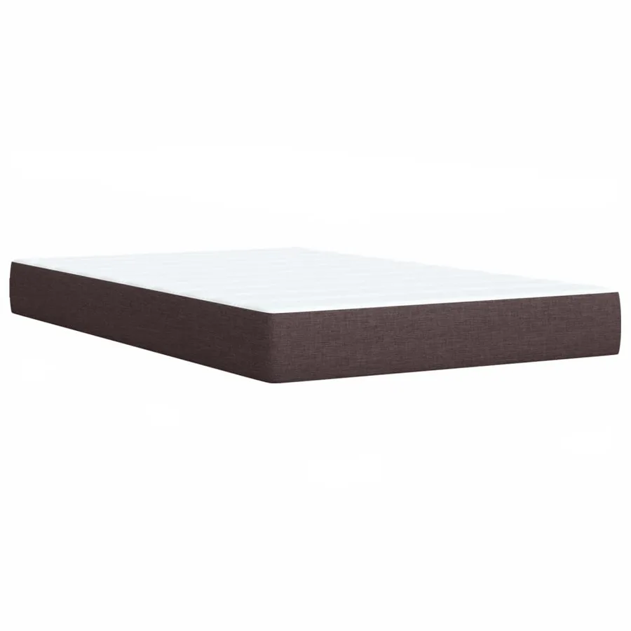 Sommier à lattes de lit avec matelas Marron foncé 120x200 cm - 11