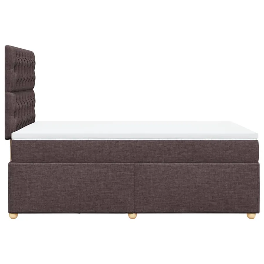 Sommier à lattes de lit avec matelas Marron foncé 120x200 cm - 7