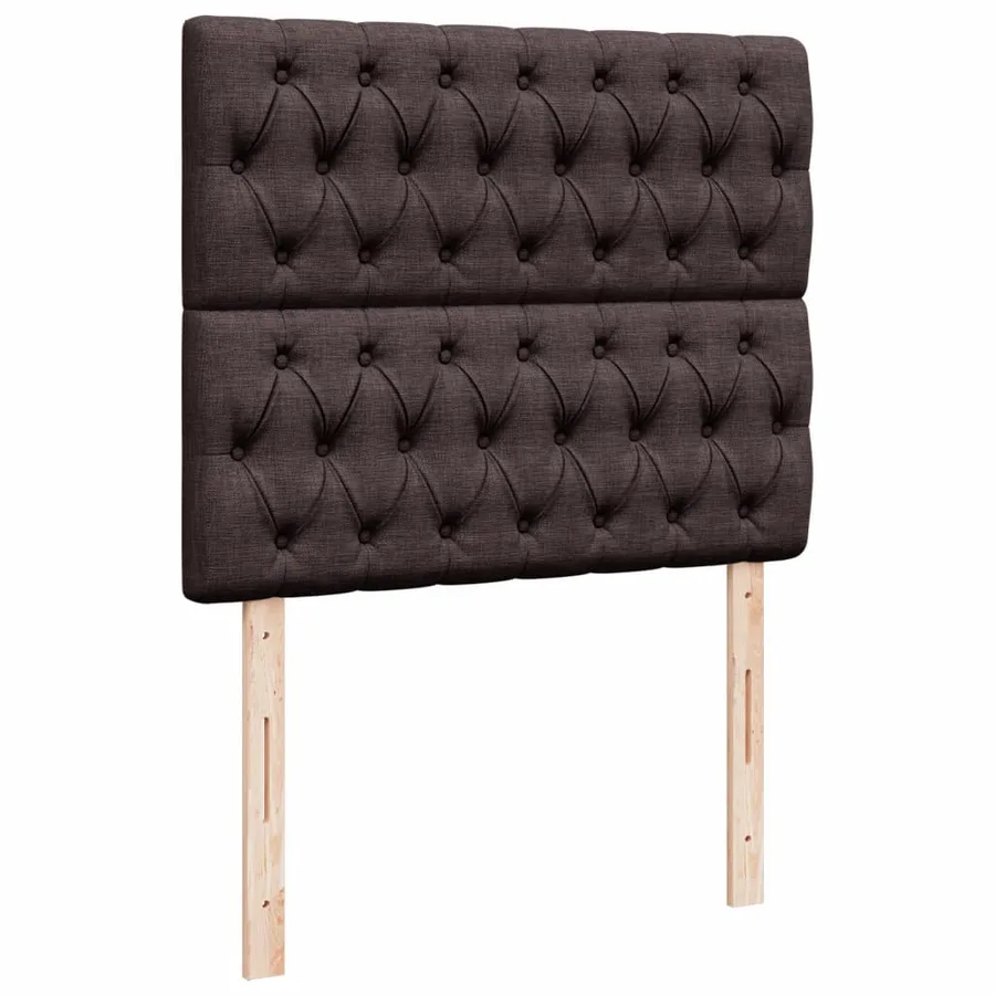Sommier à lattes de lit avec matelas Marron foncé 120x200 cm - 9