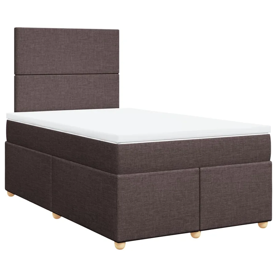 Sommier à lattes de lit avec matelas Marron foncé 120x200 cm - 3