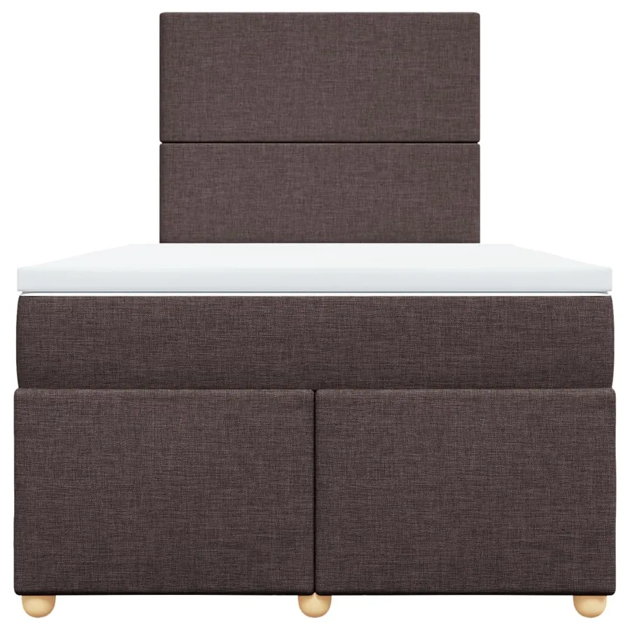 Sommier à lattes de lit avec matelas Marron foncé 120x200 cm - 6