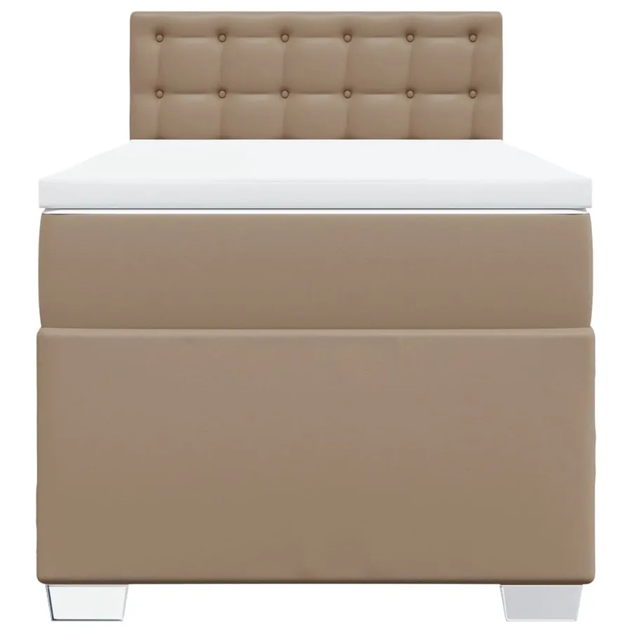 Sommier à lattes de lit avec matelas Cappuccino 80x200 cm - 6