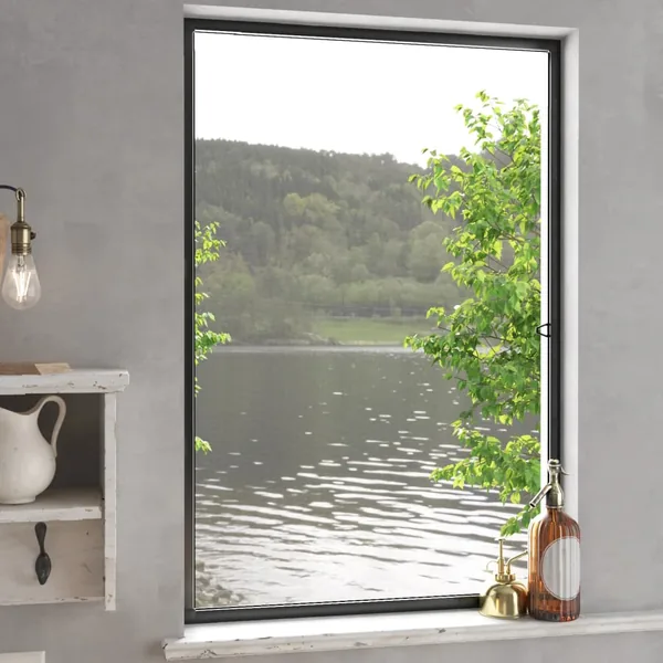 Moustiquaire pour fenêtres Anthracite 80x120 cm