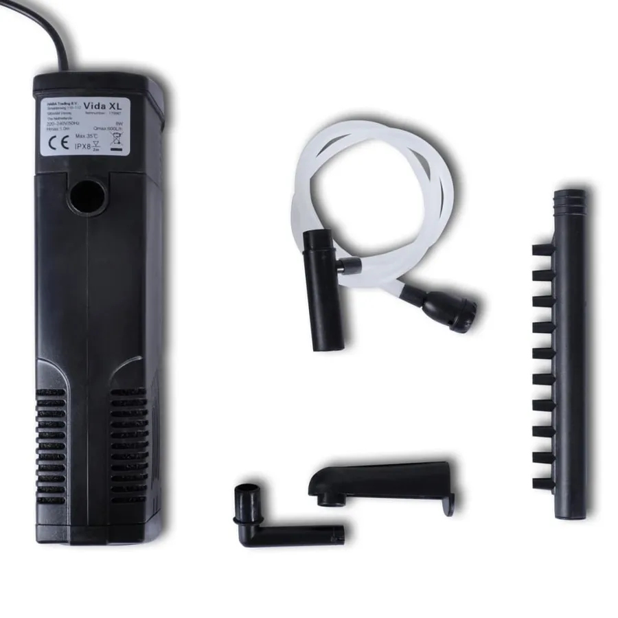 Pompe de filtration d'aquarium avec charbon actif 600 l/h - 4