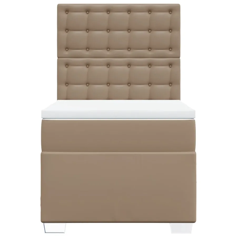 Sommier à lattes de lit avec matelas Cappuccino 80x200 cm - 4