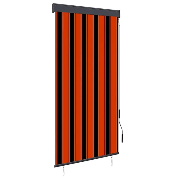 Store roulant d'extérieur 100x250 cm Orange et marron