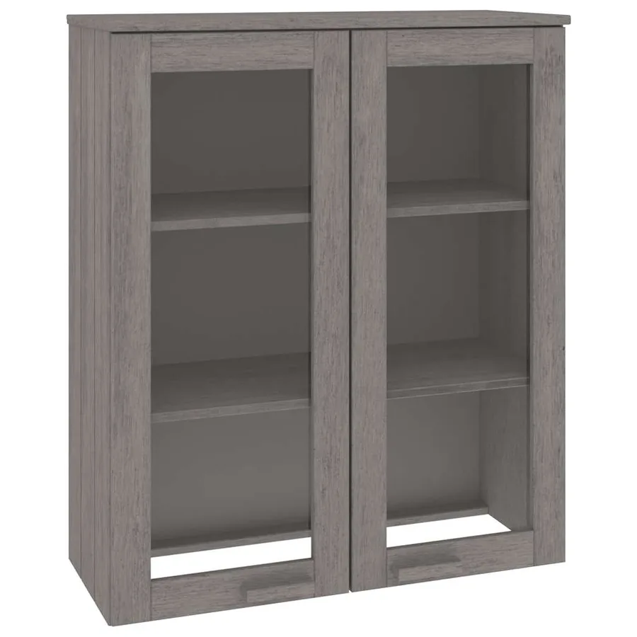 Dessus de buffet HAMAR Gris clair 85x35x100 cm Bois de pin - 2
