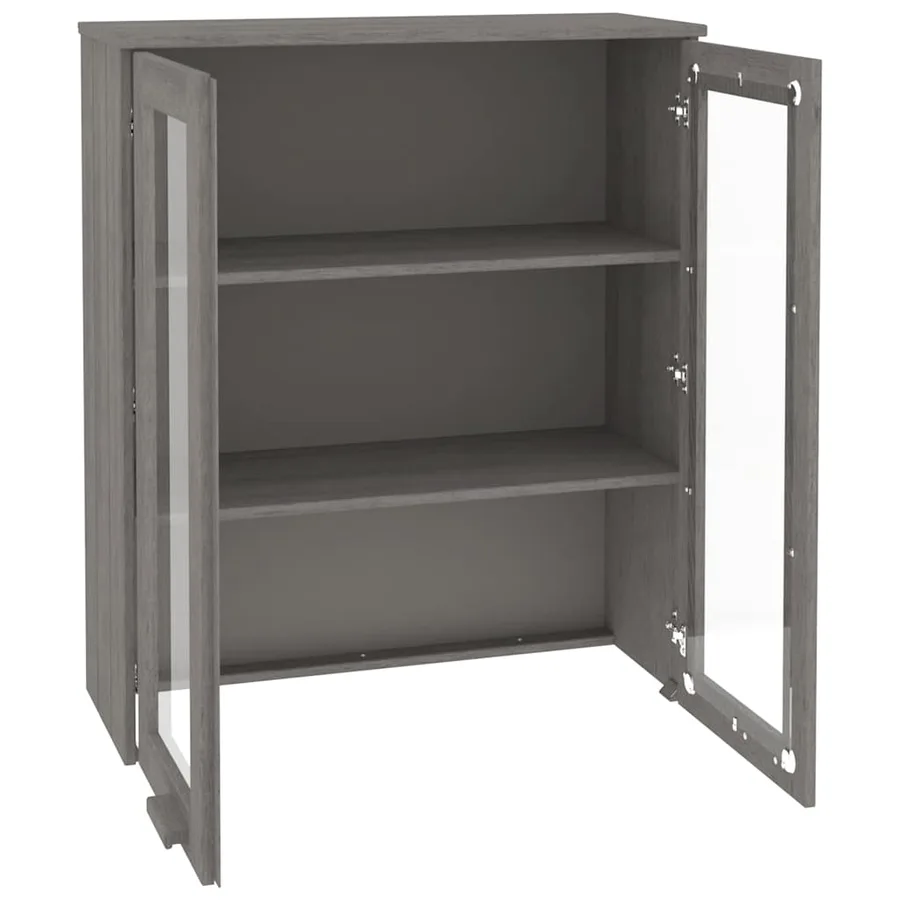 Dessus de buffet HAMAR Gris clair 85x35x100 cm Bois de pin - 4