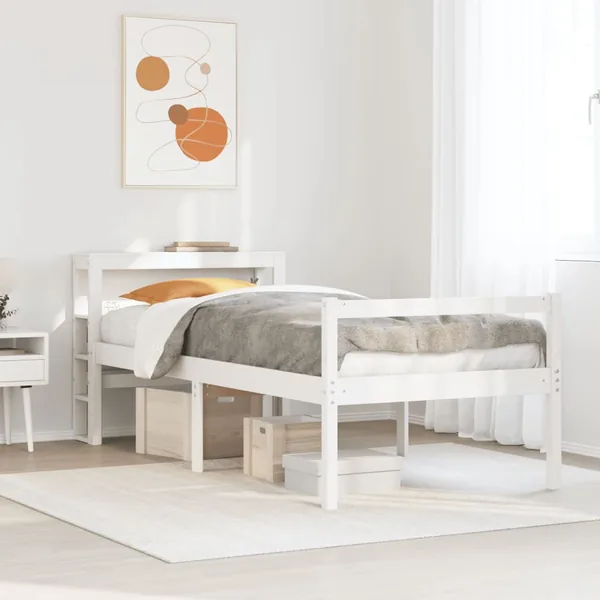 Lit pour personne âgée avec tête de lit sans matelas 90x190 cm