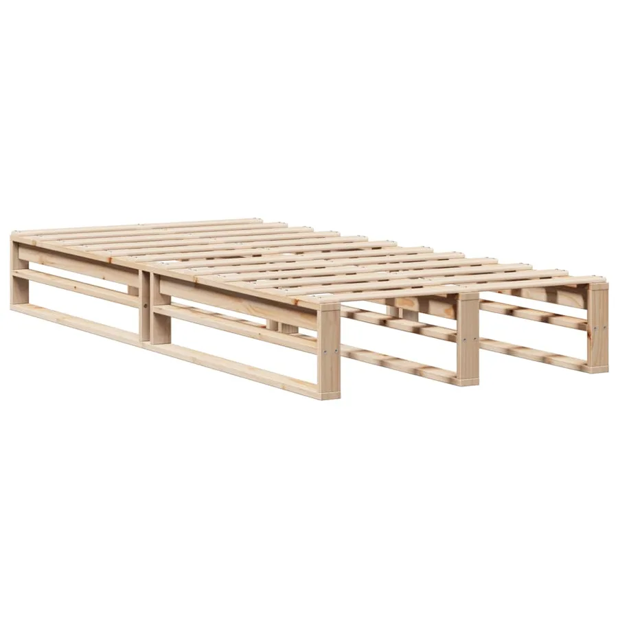Cadre de lit sans matelas 90x190 cm bois de pin massif - 3