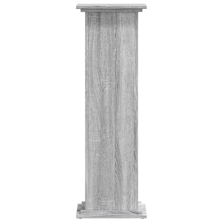 Support pour plantes sonoma gris 33x33x100 cm bois d'ingénierie - 3