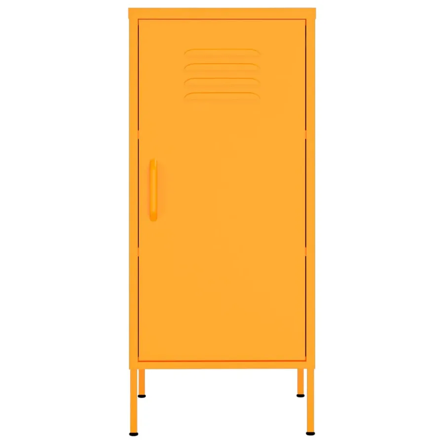 Armoire de rangement Jaune moutarde 42,5x35x101,5 cm Acier - 3