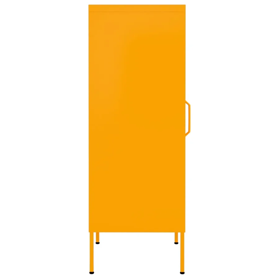 Armoire de rangement Jaune moutarde 42,5x35x101,5 cm Acier - 4