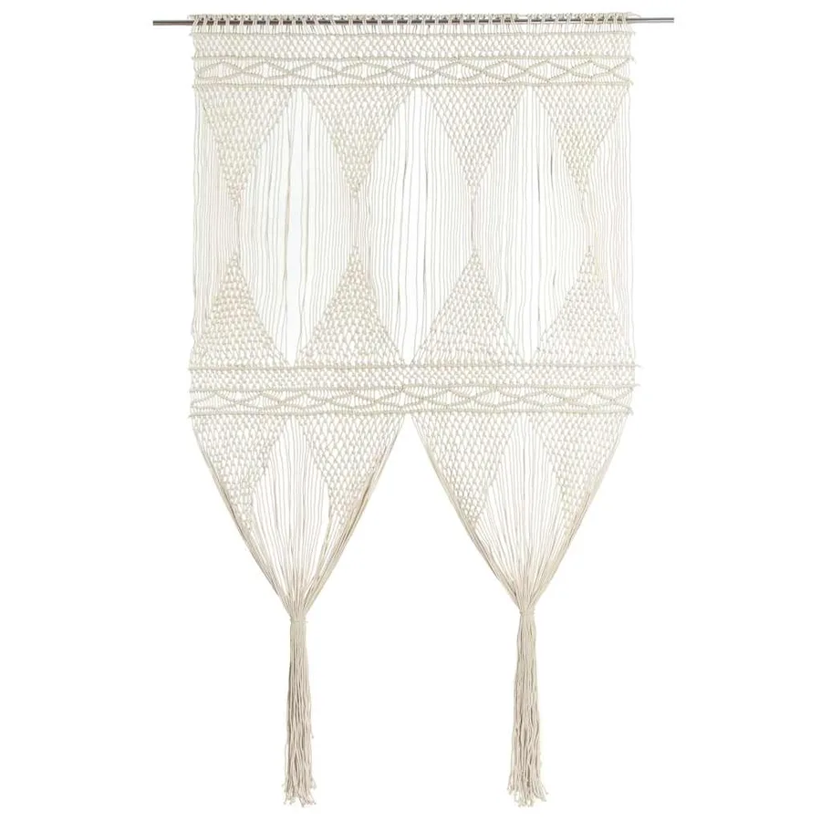 Rideau en macramé 140x240 cm Coton - 2