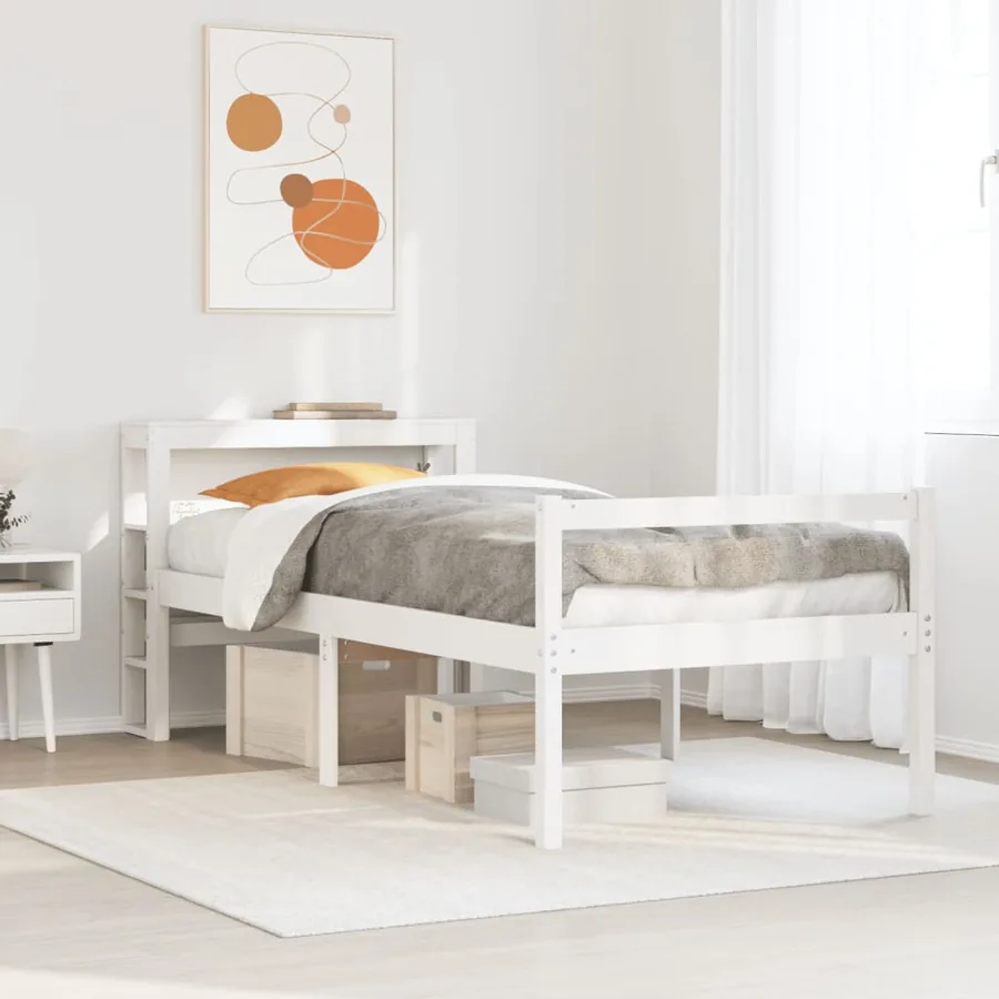 Lit pour personne âgée avec tête de lit sans matelas 75x190 cm