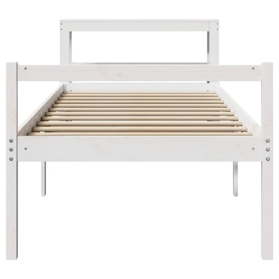 Lit pour personne âgée avec tête de lit sans matelas 75x190 cm - 4