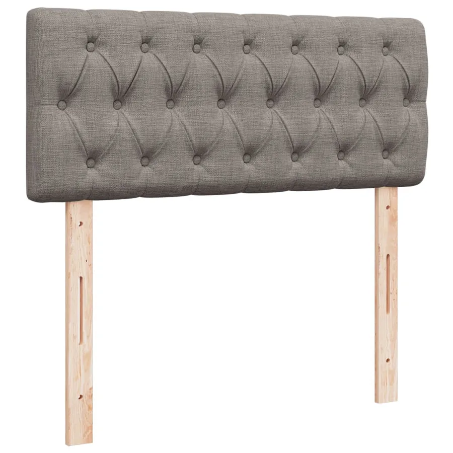 Sommier à lattes de lit avec matelas Taupe 120x200 cm Tissu - 7